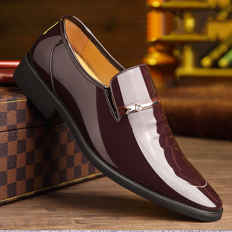 Elegant Pointed-Toe Leather Shoes for Men - Comfort & Style - cas7m