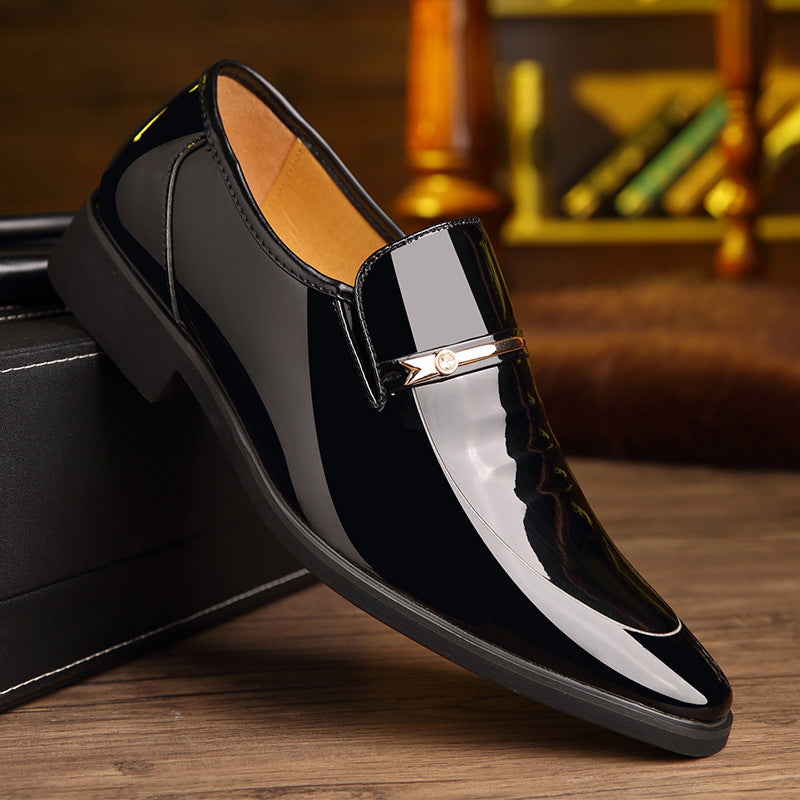Elegant Pointed-Toe Leather Shoes for Men - Comfort & Style - cas7m