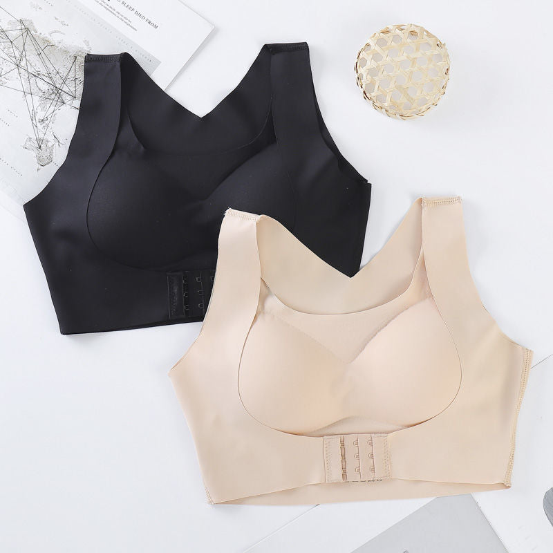 Posture Corrector Bra For Women  2-in-1 Breast Lifter & Back Support Front Closure Sports Shaper - cas7m