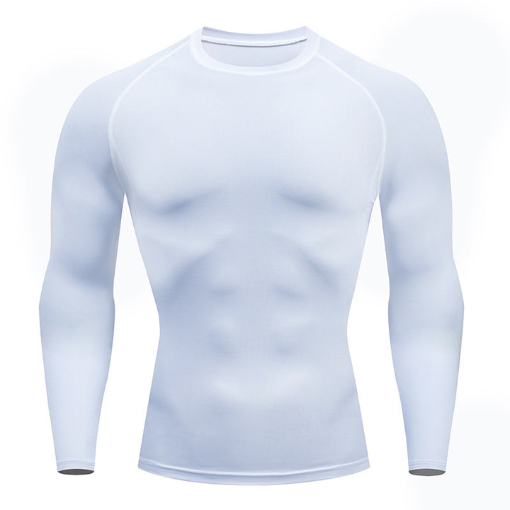 Tight-Fitting Long-Sleeved Fitness Clothes For Men, Stretch Men'S Corsets, Casual Sports Basketball Training Clothes - cas7m