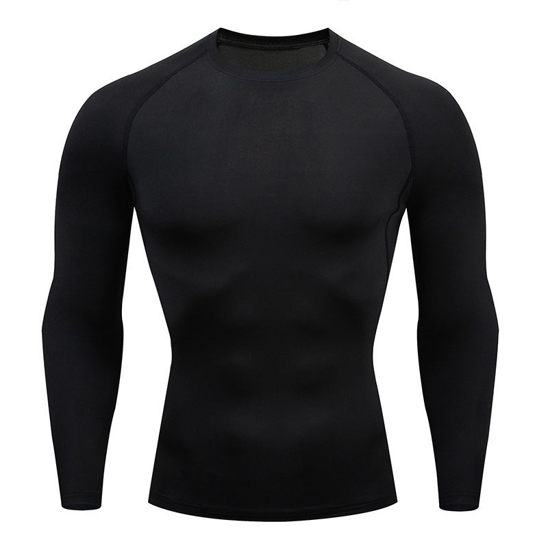 Tight-Fitting Long-Sleeved Fitness Clothes For Men, Stretch Men'S Corsets, Casual Sports Basketball Training Clothes - cas7m