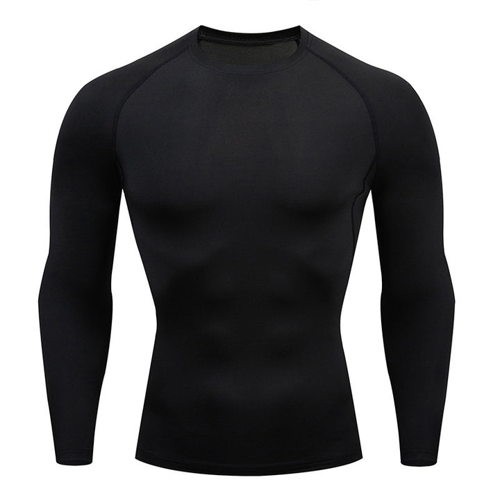 Tight-Fitting Long-Sleeved Fitness Clothes For Men, Stretch Men'S Corsets, Casual Sports Basketball Training Clothes - cas7m