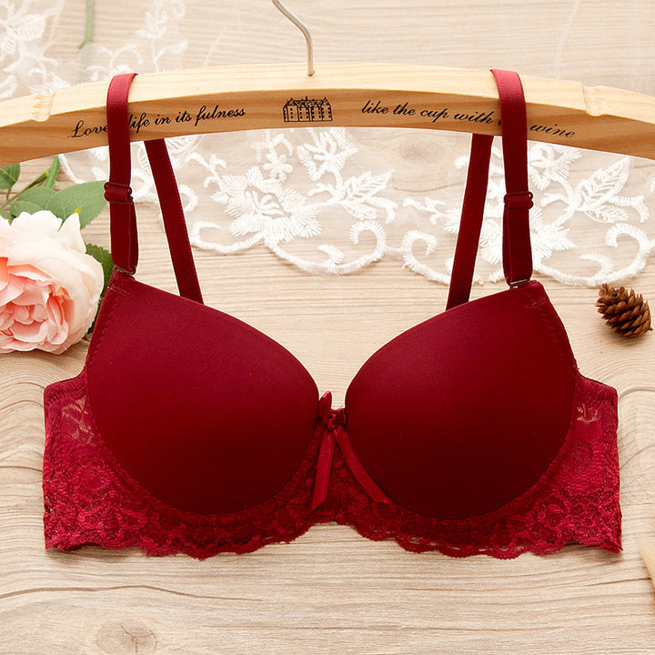 Bra Small Chest Gathered Bra With Underwire - cas7m