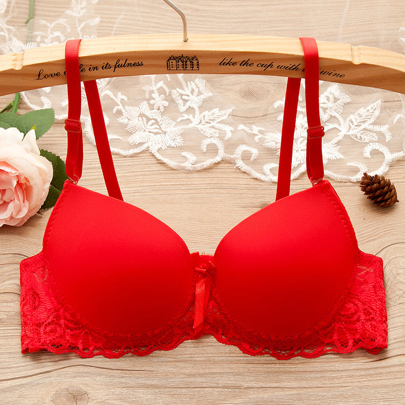 Bra Small Chest Gathered Bra With Underwire - cas7m