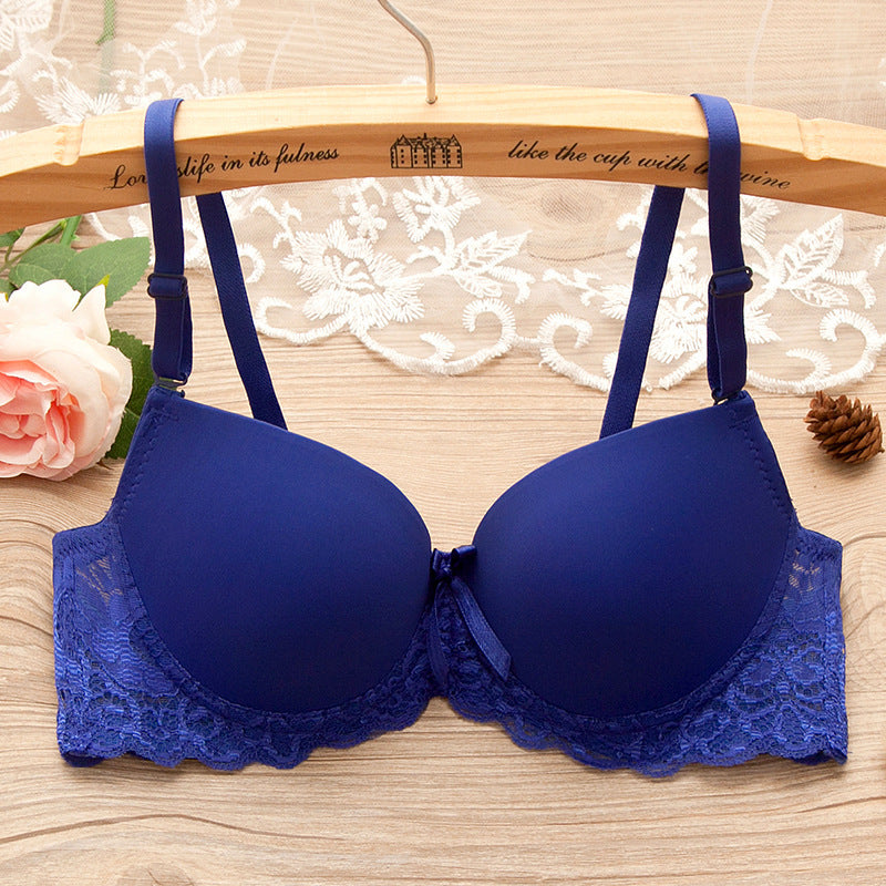 Bra Small Chest Gathered Bra With Underwire - cas7m