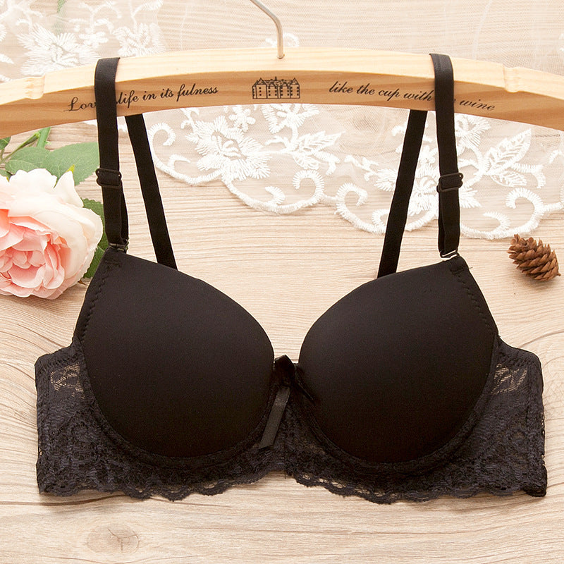 Bra Small Chest Gathered Bra With Underwire - cas7m