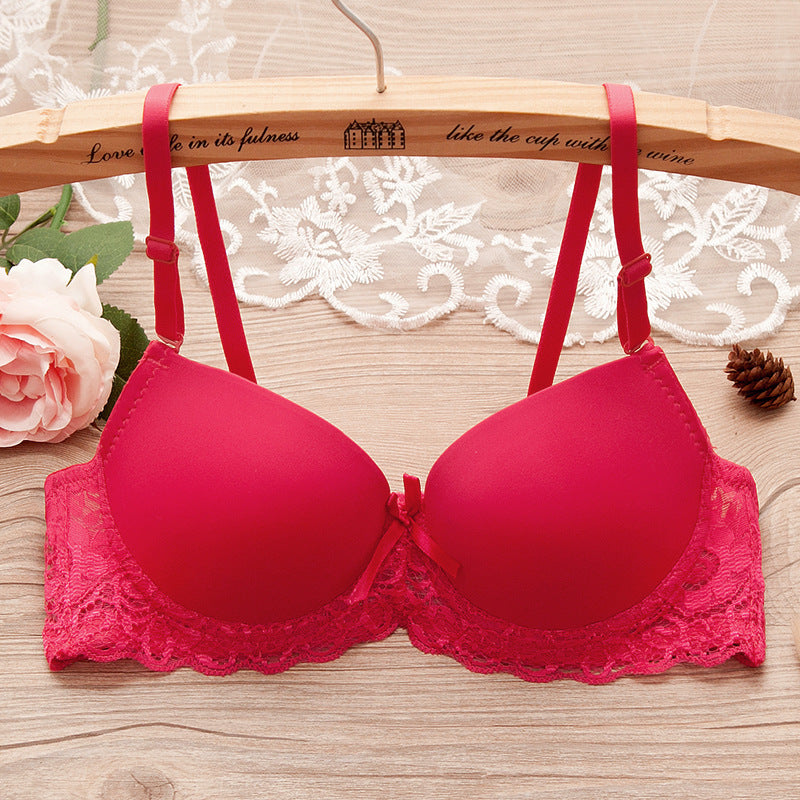 Bra Small Chest Gathered Bra With Underwire - cas7m
