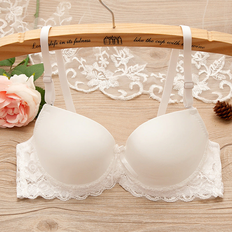 Bra Small Chest Gathered Bra With Underwire - cas7m