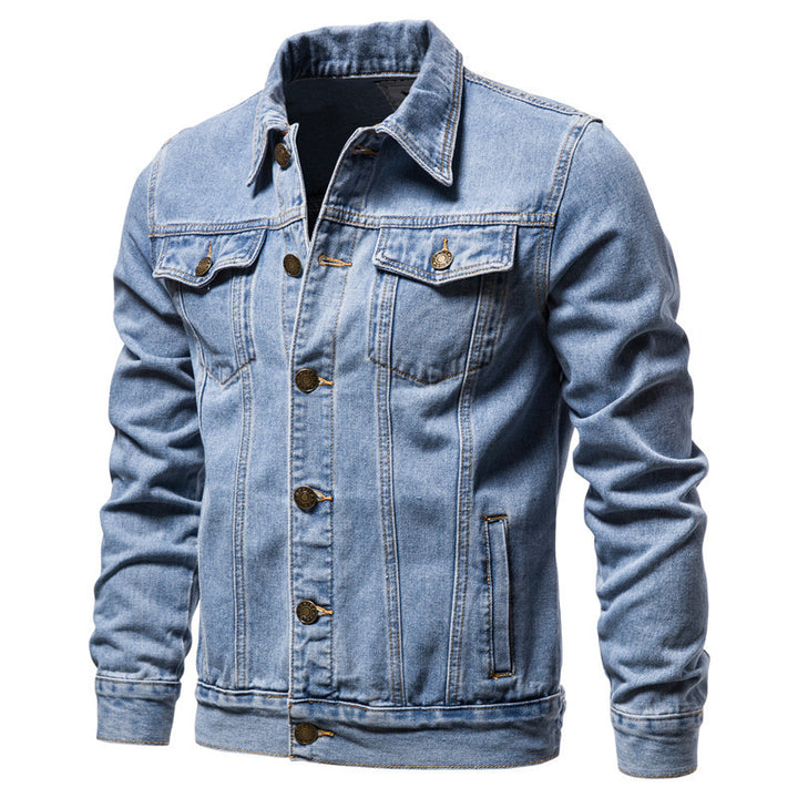 Cotton Casual Slim-fit Jacket Men's Denim Jacket Men's - cas7m