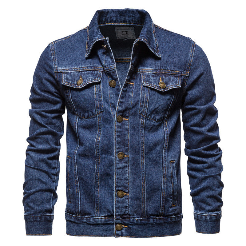 Cotton Casual Slim-fit Jacket Men's Denim Jacket Men's - cas7m