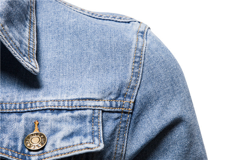 Cotton Casual Slim-fit Jacket Men's Denim Jacket Men's - cas7m