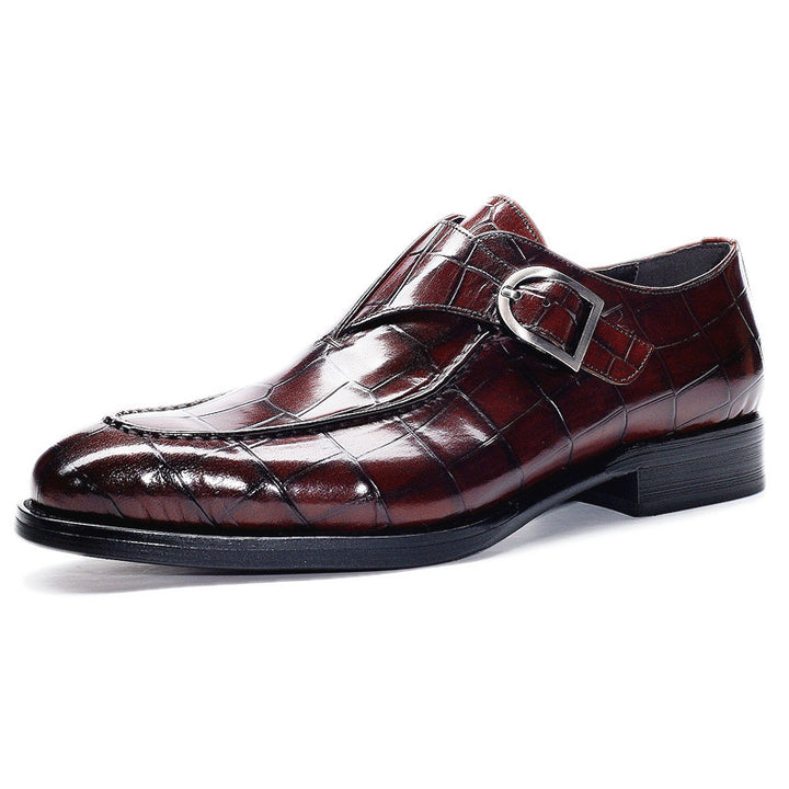 ClassicPattern Business Loafers: Timeless Elegance & Comfort - cas7m