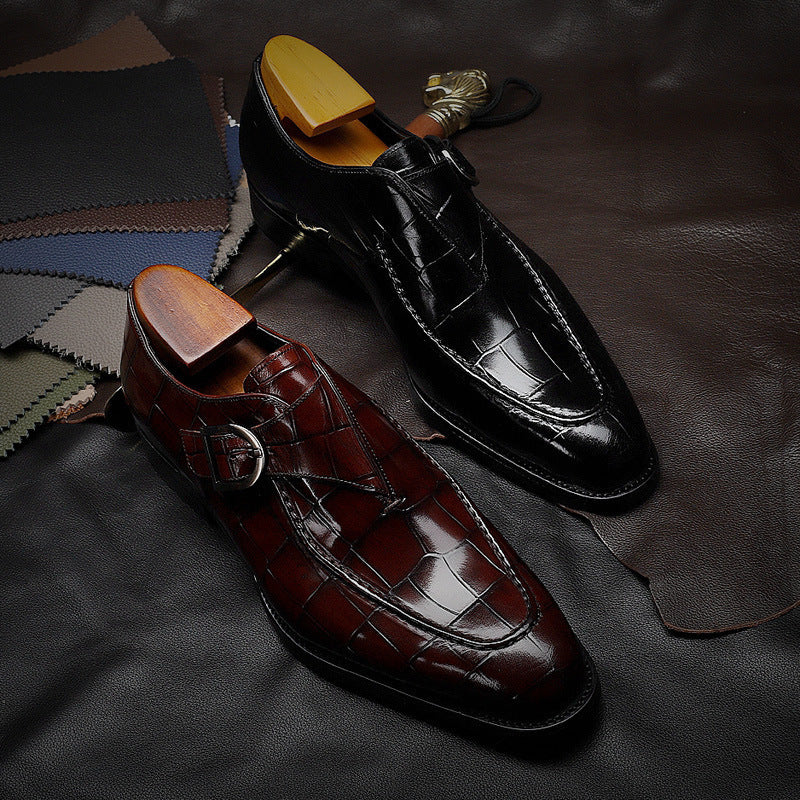 ClassicPattern Business Loafers: Timeless Elegance & Comfort - cas7m