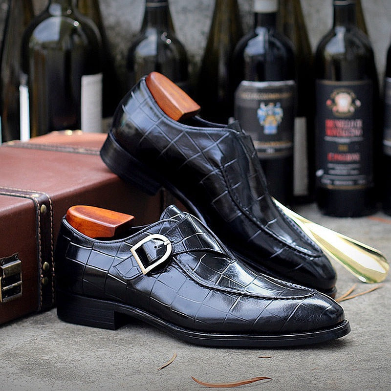 ClassicPattern Business Loafers: Timeless Elegance & Comfort - cas7m