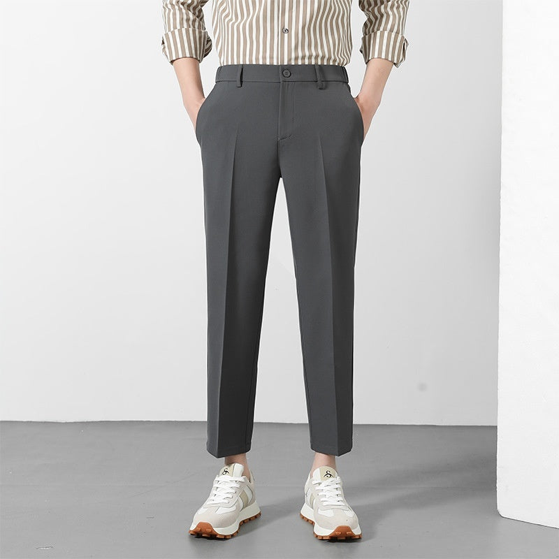 New Suit Pants Men's Ninth Casual Straight Pants - cas7m