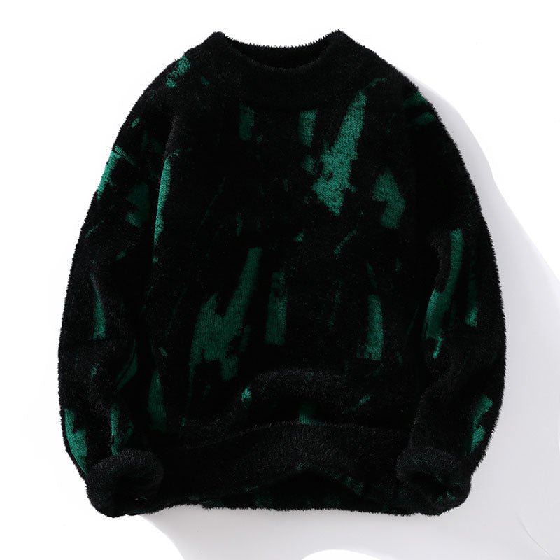 Winter Fleece-lined Thickened Men's Bottoming Sweater Fall And Winter Inner - cas7m