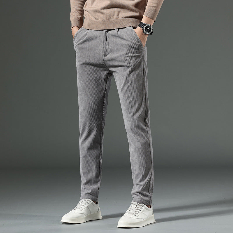New Korean Style Fashion Elastic Casual Long Pants Men's Pants Spring And Autumn New Men's Jeans Slim Fit Skinny - cas7m