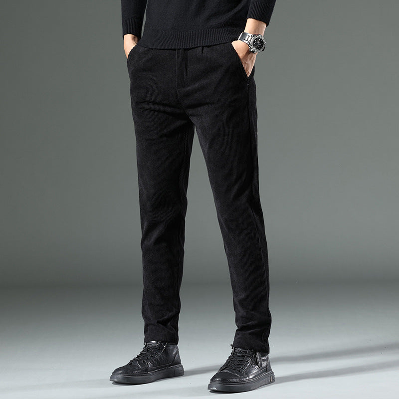 New Korean Style Fashion Elastic Casual Long Pants Men's Pants Spring And Autumn New Men's Jeans Slim Fit Skinny - cas7m
