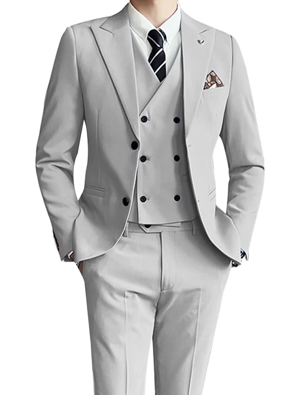 Three-piece Men's Suit Slim Fit Suit - cas7m