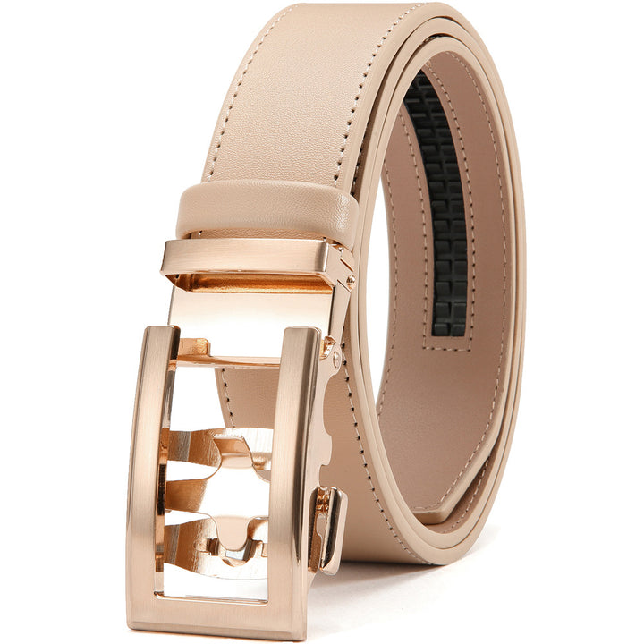 New Alloy Automatic Buckle Belt Men - cas7m