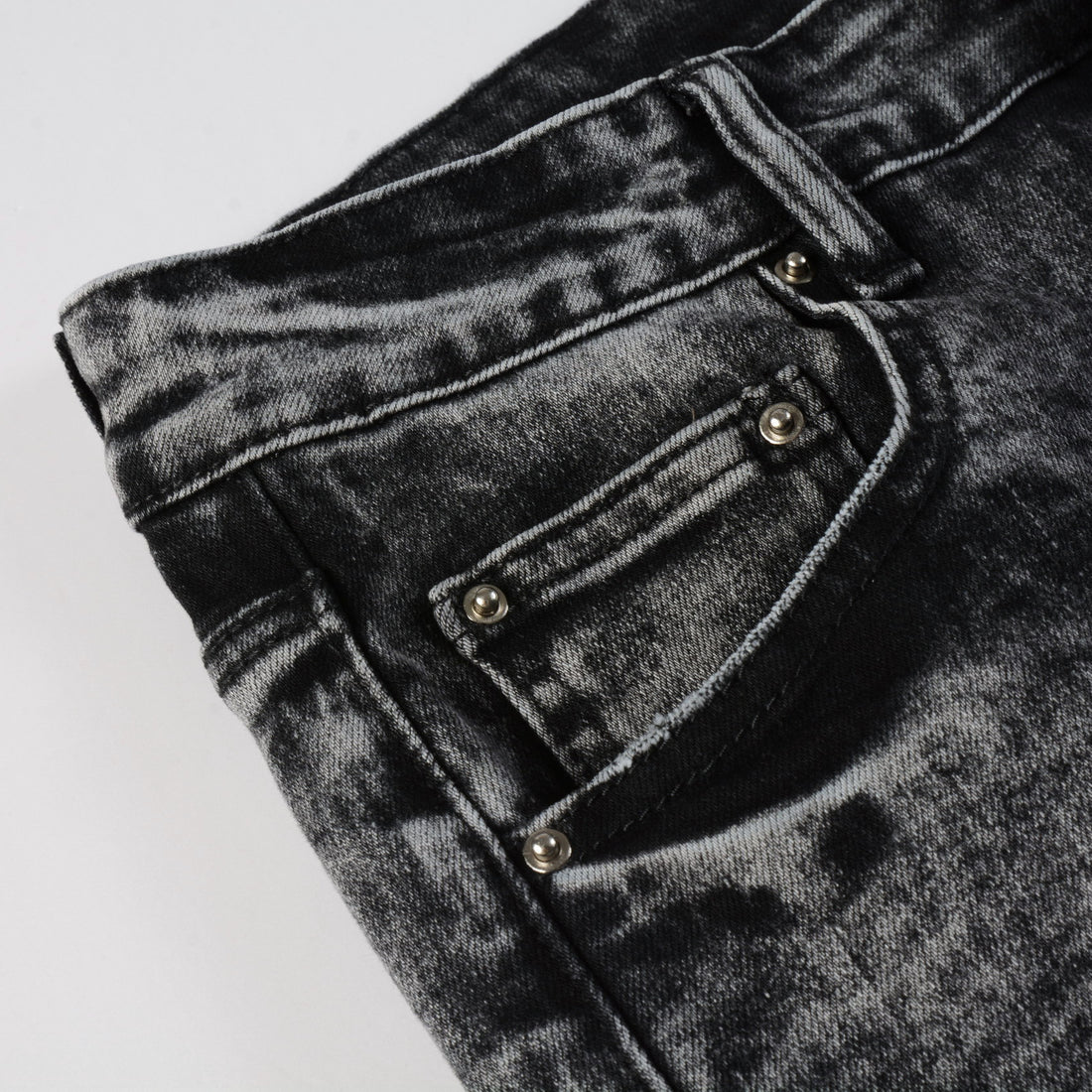 Men's Retro Fried Sand Craft Smoky Gray Stretch Slim Fit Skinny Jeans - cas7m