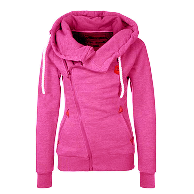 Women's Sport Cardigan Side Zipper Hoodie - cas7m