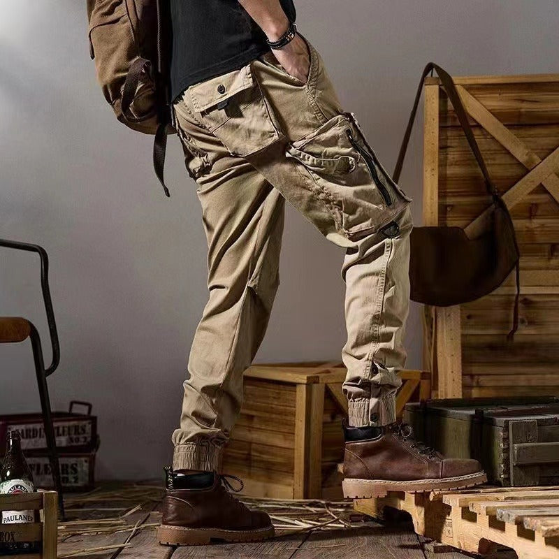 American Workwear Pants Men's Straight Functional Outdoor Tactics Casual Pants - cas7m