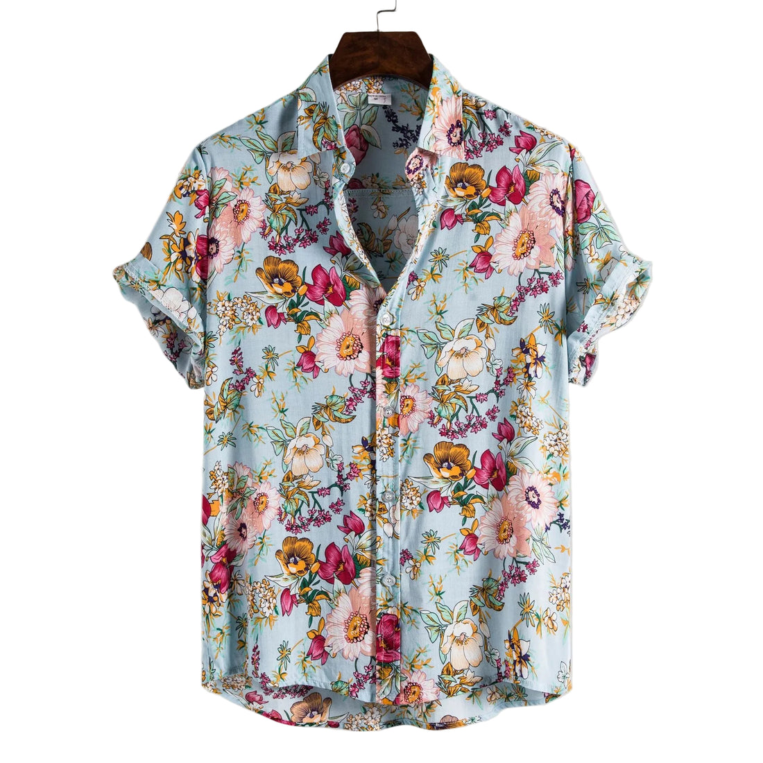 Flower Shirt Series High Quality Short Sleeve Lapel Shirt - cas7m