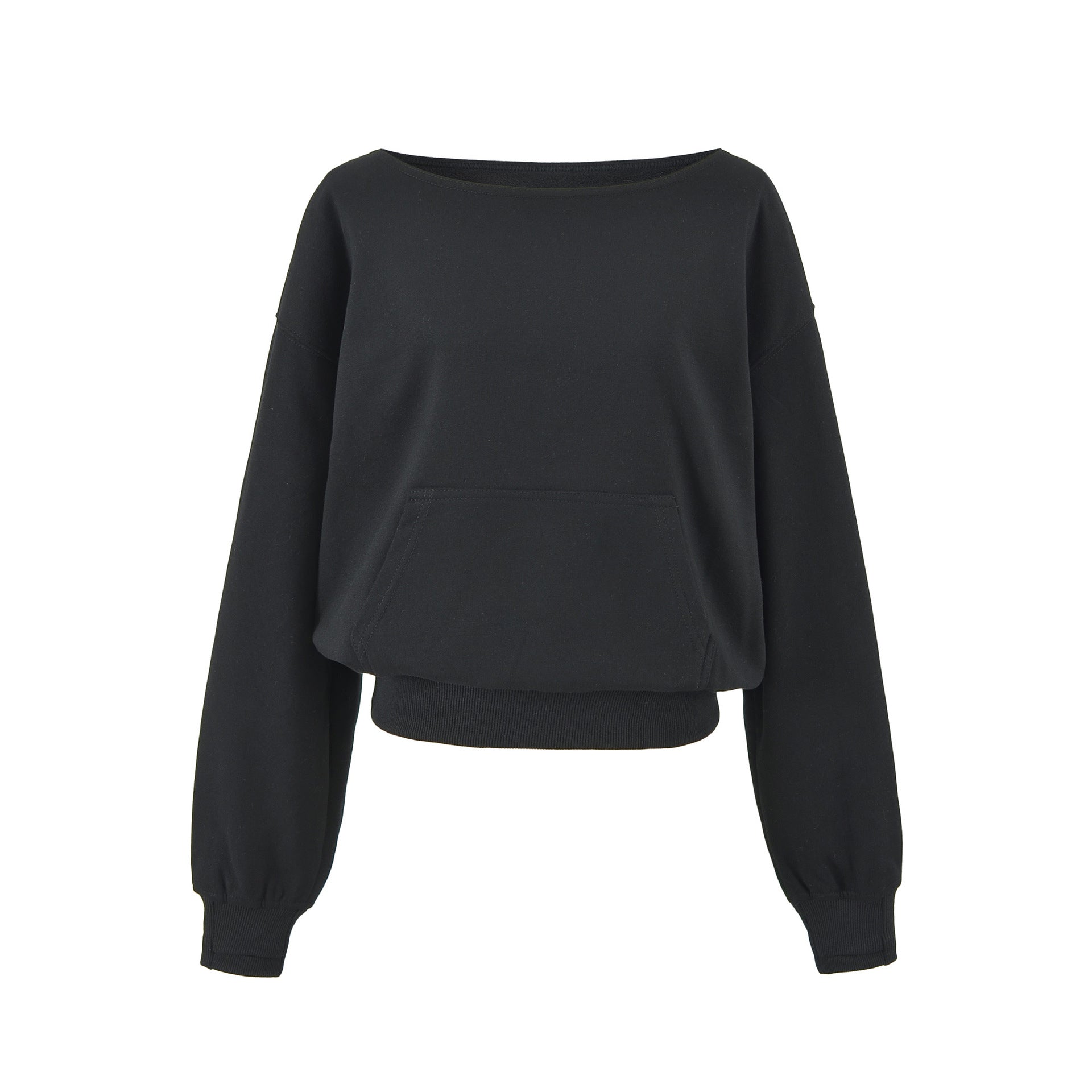 Casual Long Sleeve Off-Shoulder Sweatshirt