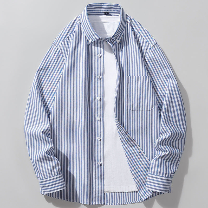 Men's Oxford Long-sleeved Shirt - cas7m