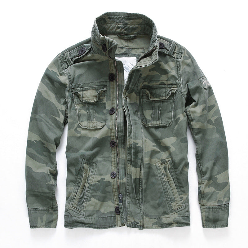Camouflage denim jacket - cas7m