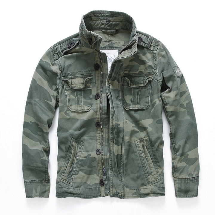 Camouflage denim jacket - cas7m