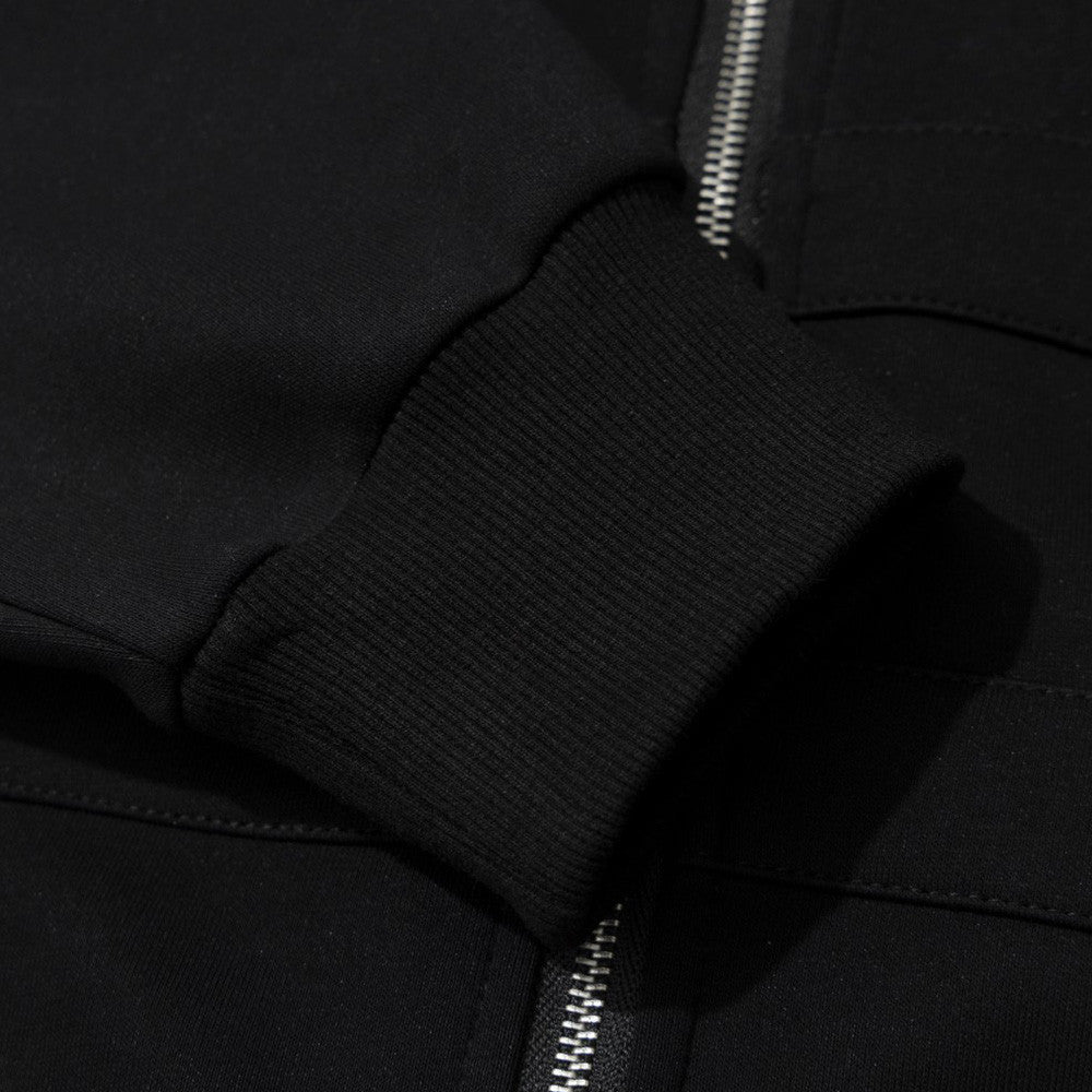 Men's Casual Long Sleeve Rivet Detail Open Front Hooded Fur Collar Loose Fit Sweatshirt Jacket