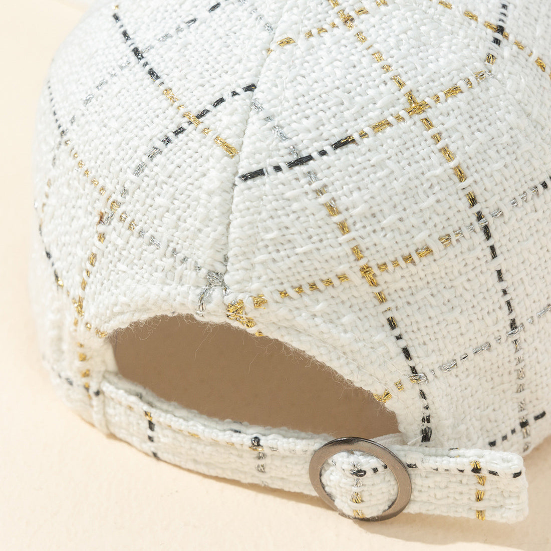 Women's Personalized Fashion Fil-Lumiere-line Plaid M Baseball Cap - cas7m