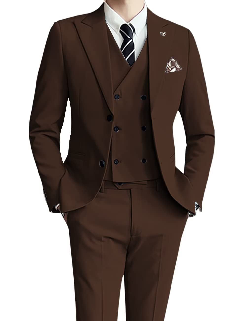 Three-piece Men's Suit Slim Fit Suit - cas7m