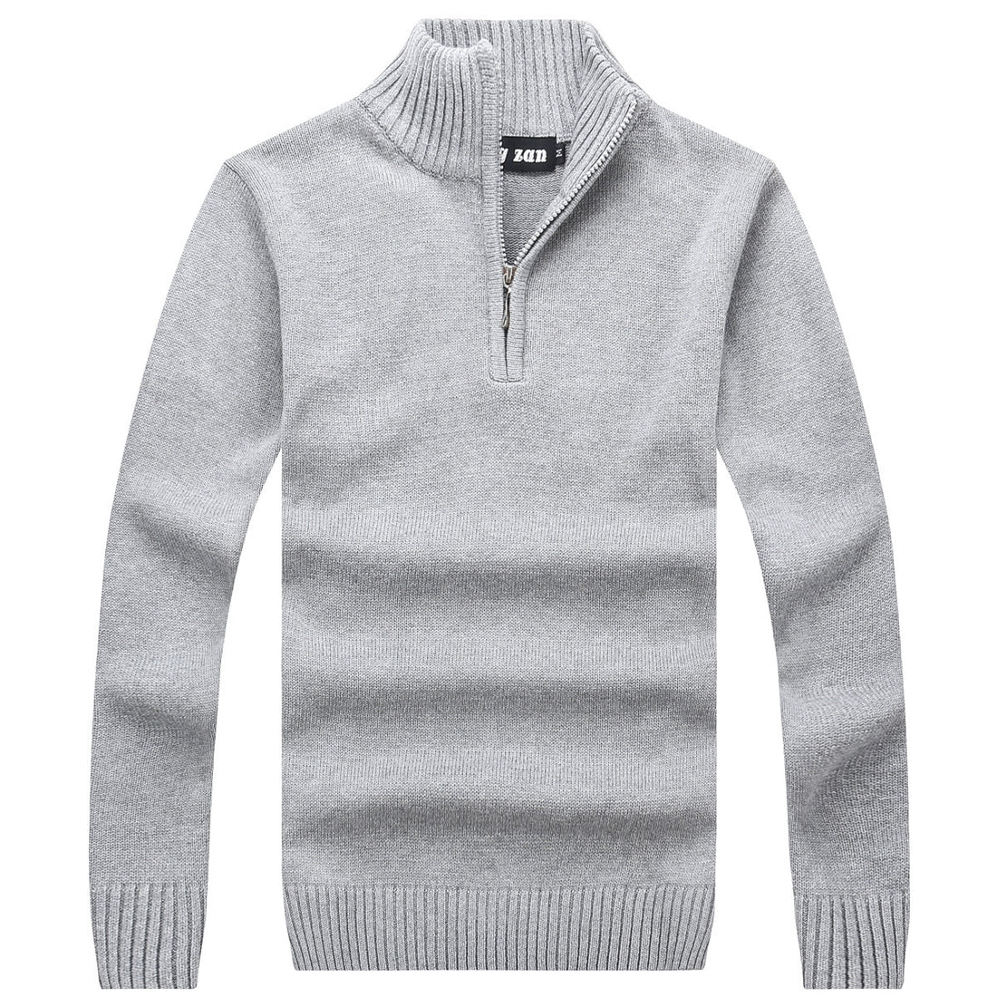 Men's Sweater Korean Style Slim Long-sleeved Casual Knit Sweater Striped Wool Men - cas7m