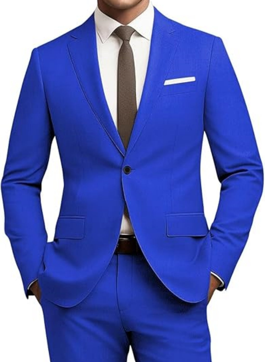 Men's Business Formal Suit Set - All Season Slim Fit - cas7m
