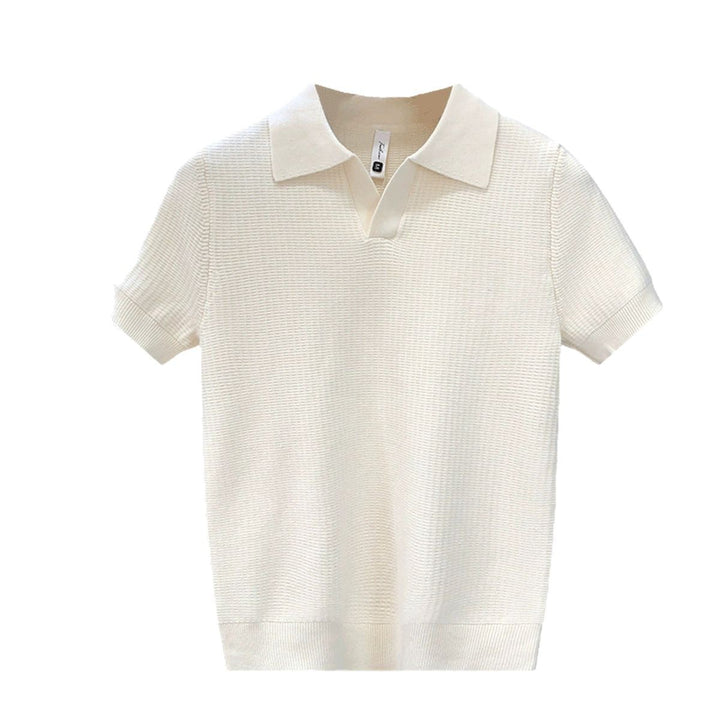 Fashion Summer Thin Knitted Polo Shirt For Men - cas7m