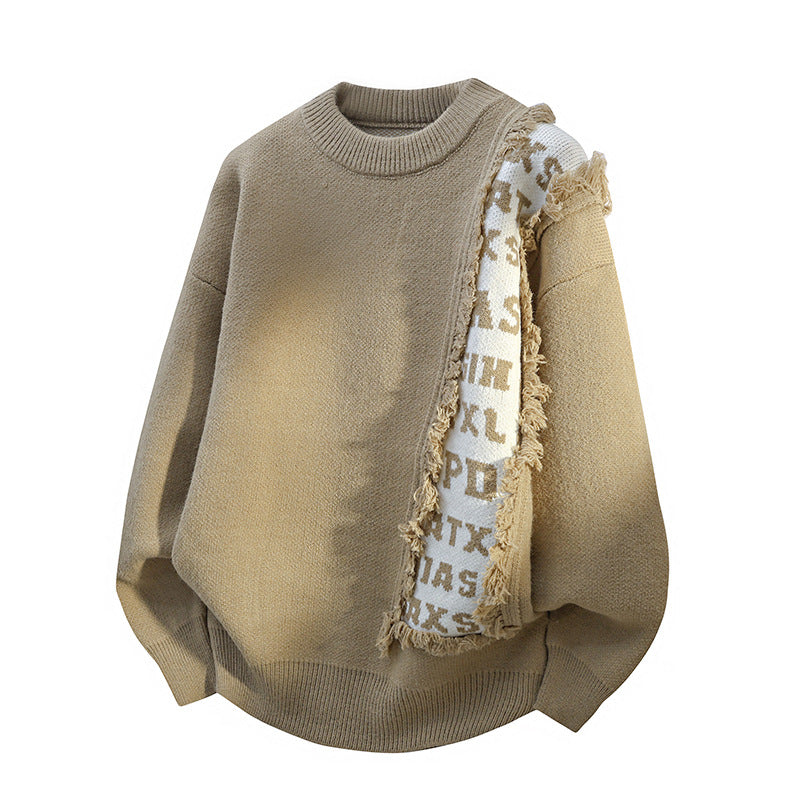 Fashionable Knitted Pullover Men's Long Sleeve - cas7m