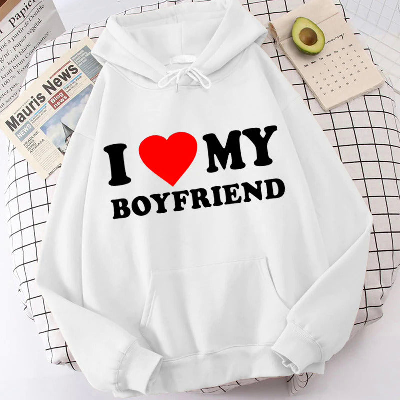 I Love My Boyfriend Girlfriend Hoodie - cas7m
