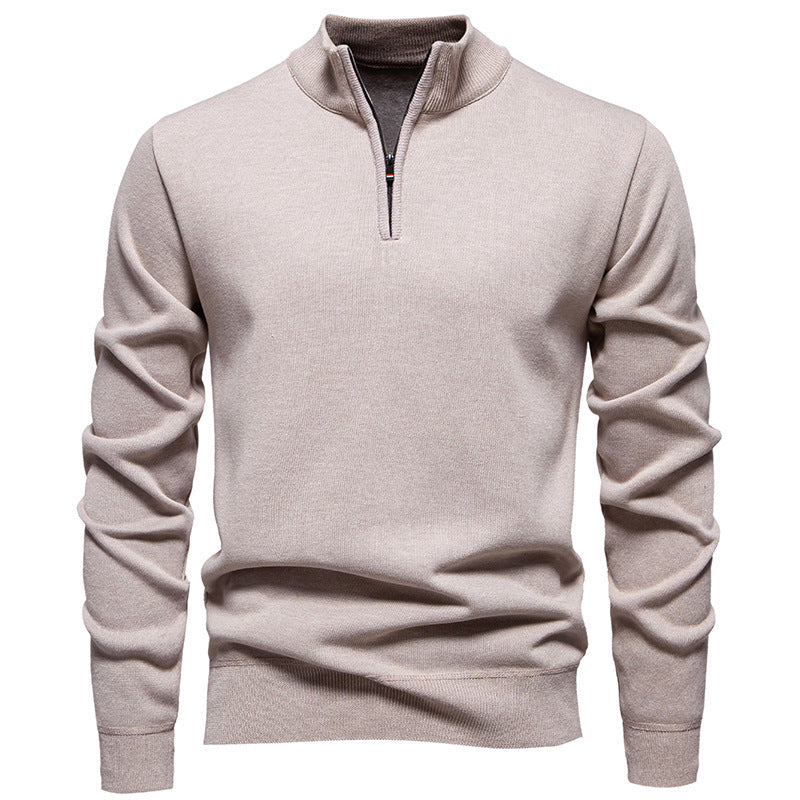 Men's Knitwear Top Half Zipper - cas7m
