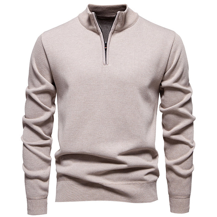 Men's Knitwear Top Half Zipper - cas7m