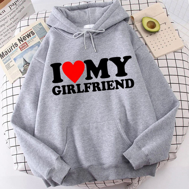 I Love My Boyfriend Girlfriend Hoodie - cas7m