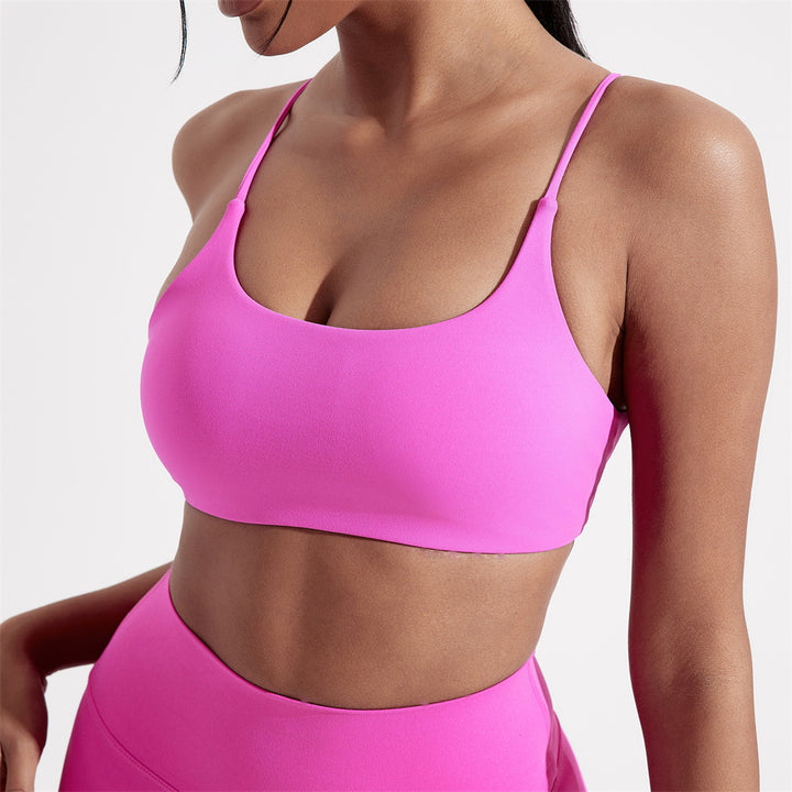 Vibrant Padded Sports Bra – Wire-Free Comfort for Active Women - cas7m