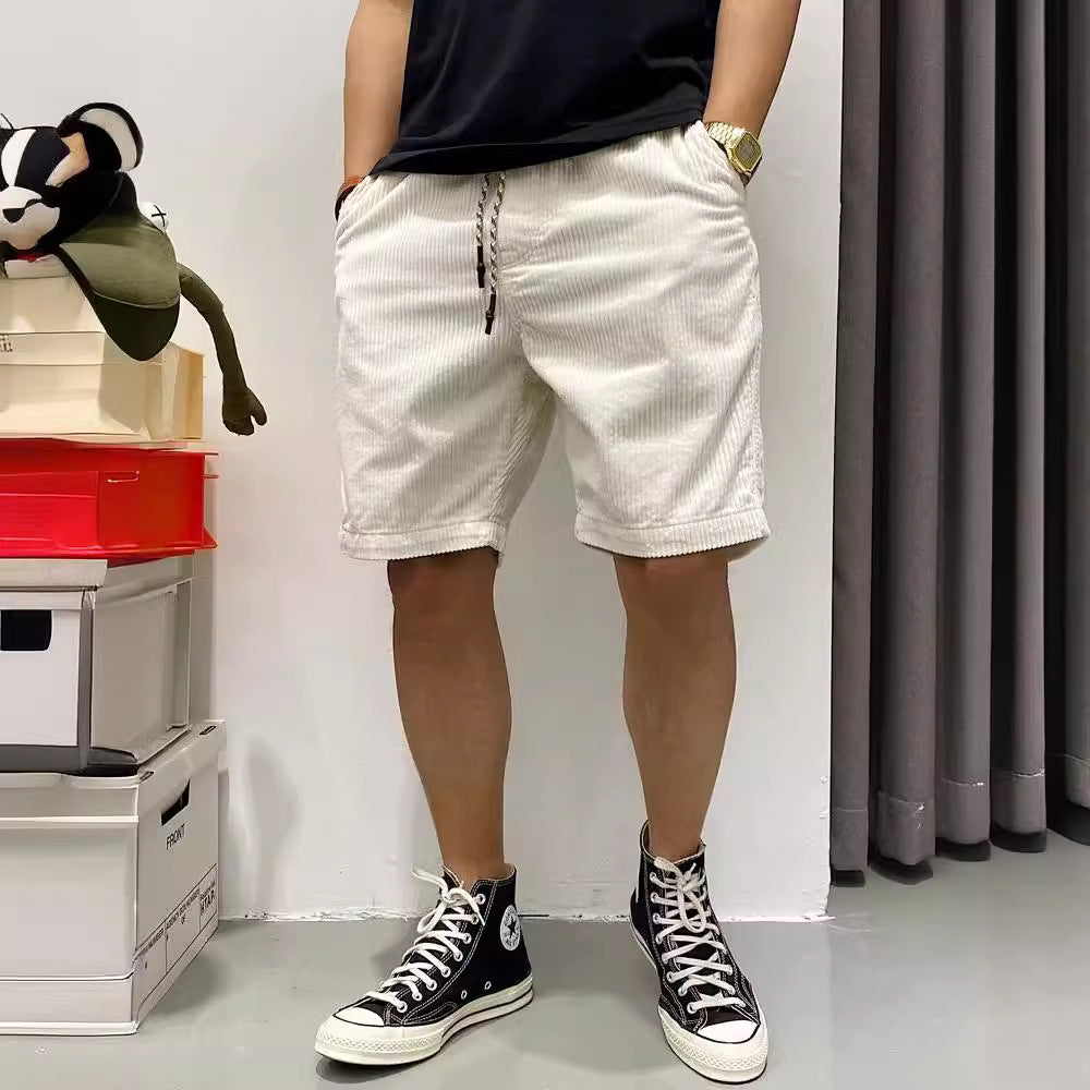 Summer American Retro Trendy Workwear Shorts Men - cas7m