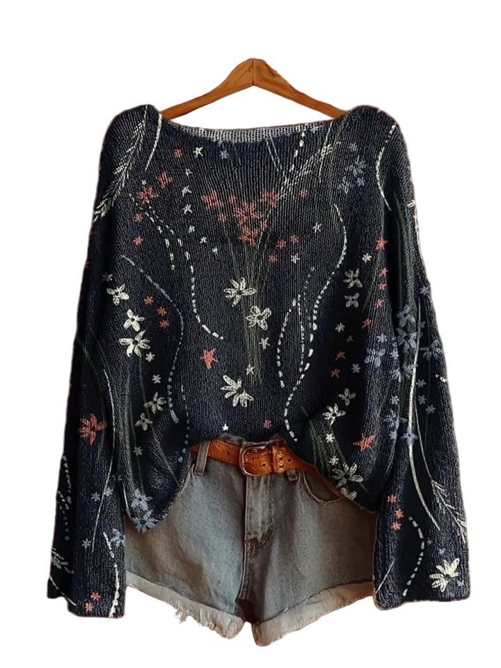 Women's Elegant Long Sleeve Pullover - cas7m