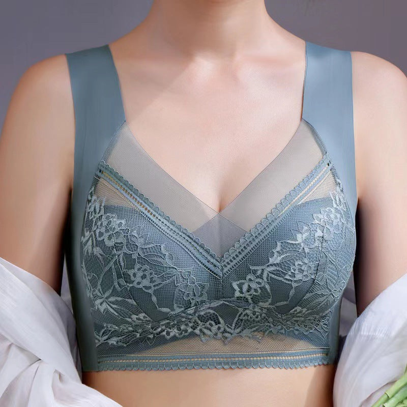 Summer Ice Silk Seamless Bras One Ladies - cas7m