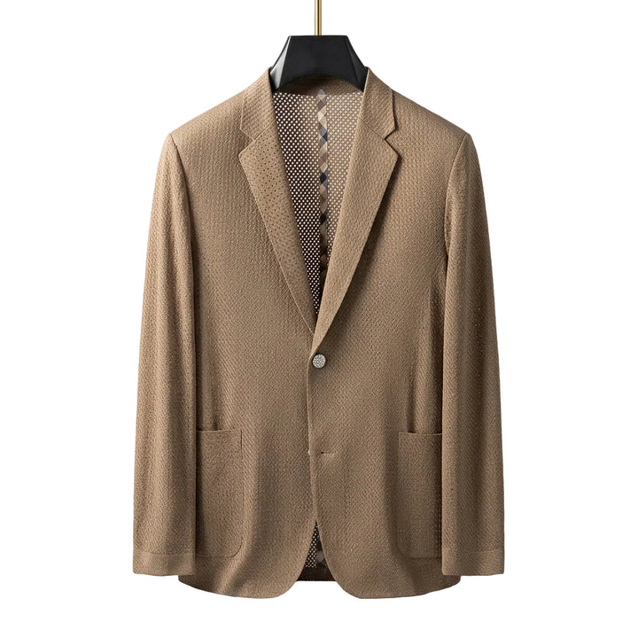 Men's Single-Layer Ice Silk Suit Jacket