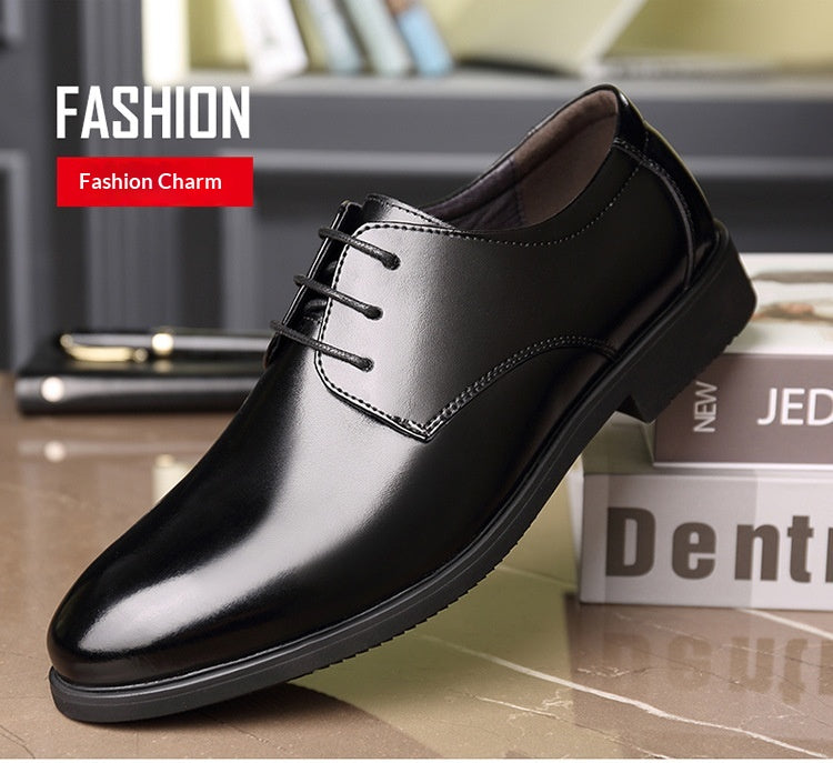 Genuine Leather Business Formal Extra-Large Mens Leather Shoes - cas7m