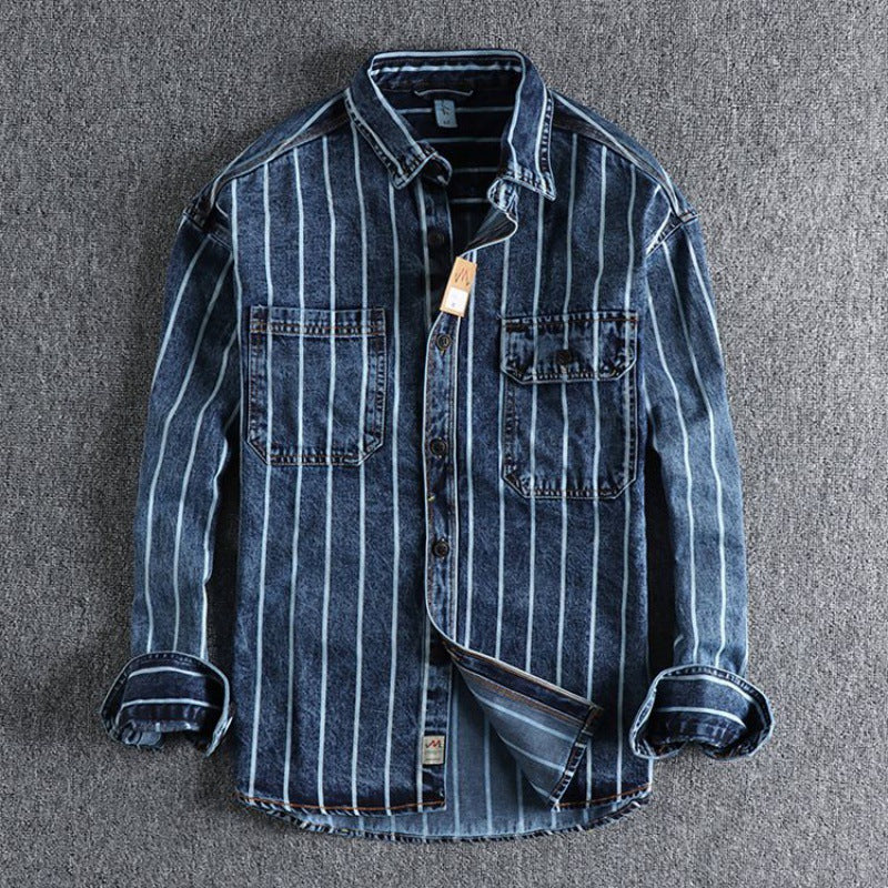Men's Tooling Style Shirt Coat - cas7m